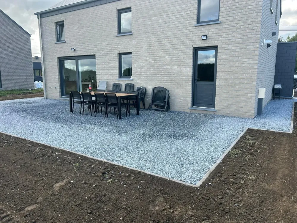 Pavage terrasse terrassement