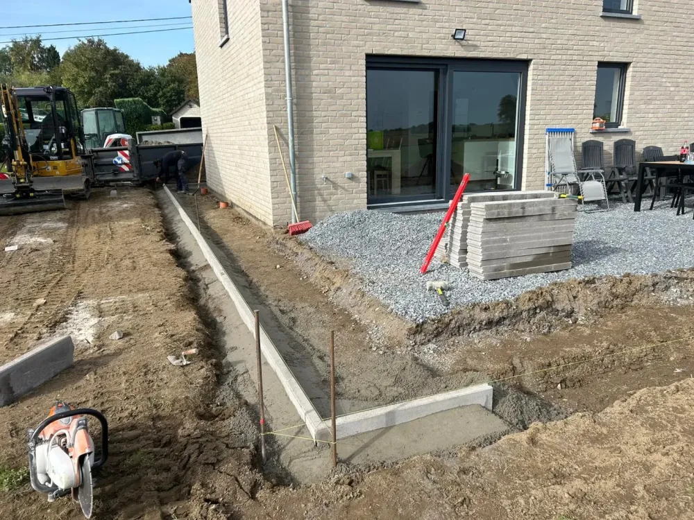 Terrassement fondation cote